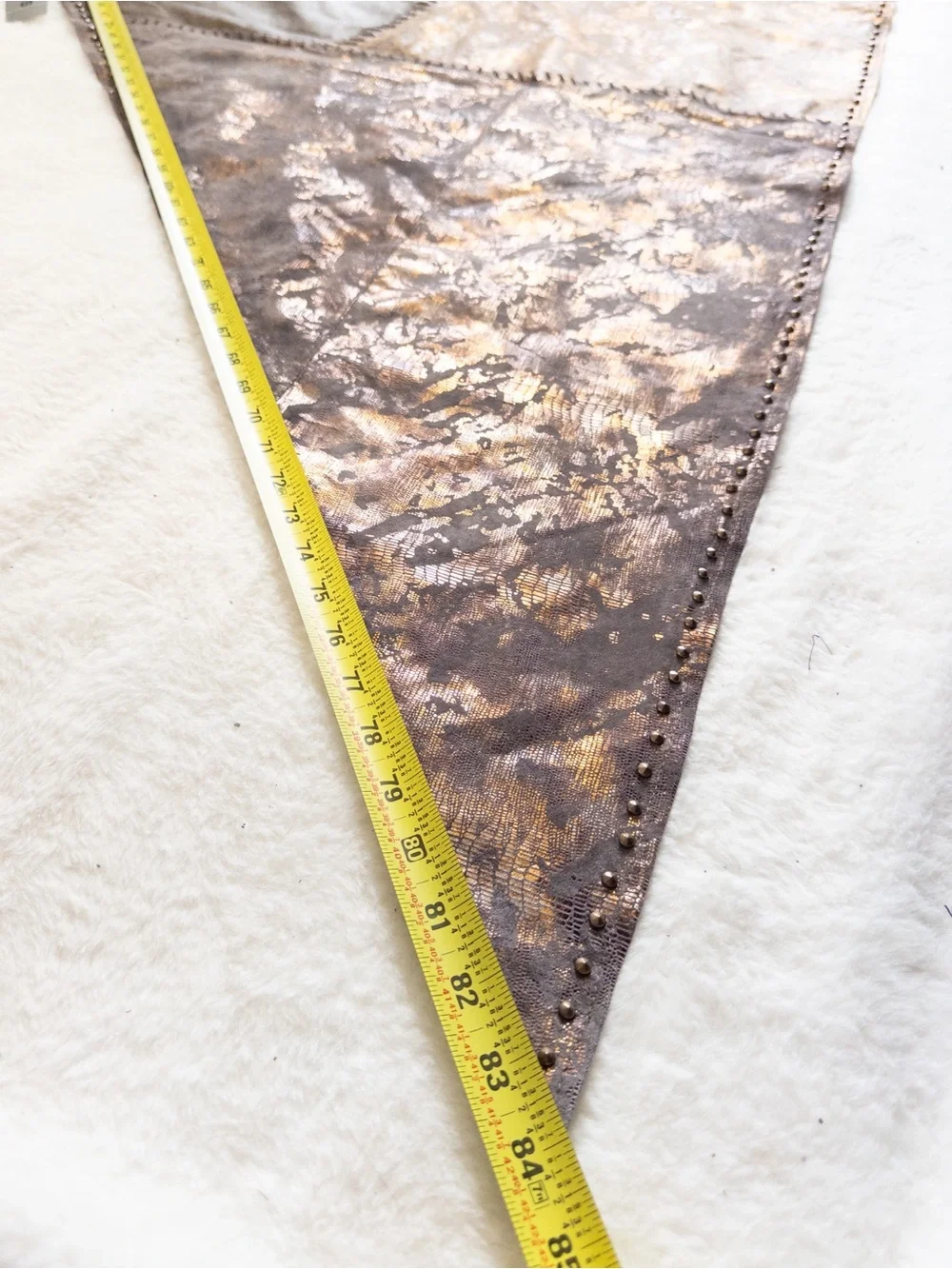 NWT Chico’s Outpost Triangle Leather Wrap 100% Leather Multi $228